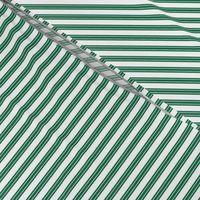 Vertical Ticking Stripes, Emerald Green
