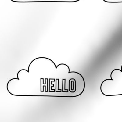 hello cloud 24 inch x 12 inch wallpaper swatch mod baby coloring