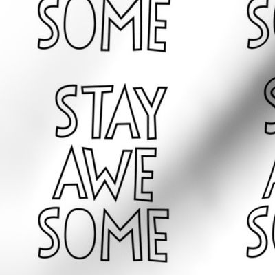 stay awesome 24 inch x 12 inch wallpaper swatch mod baby coloring