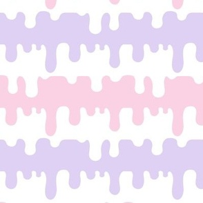 Pink and Purple Pastel Drip Stripes