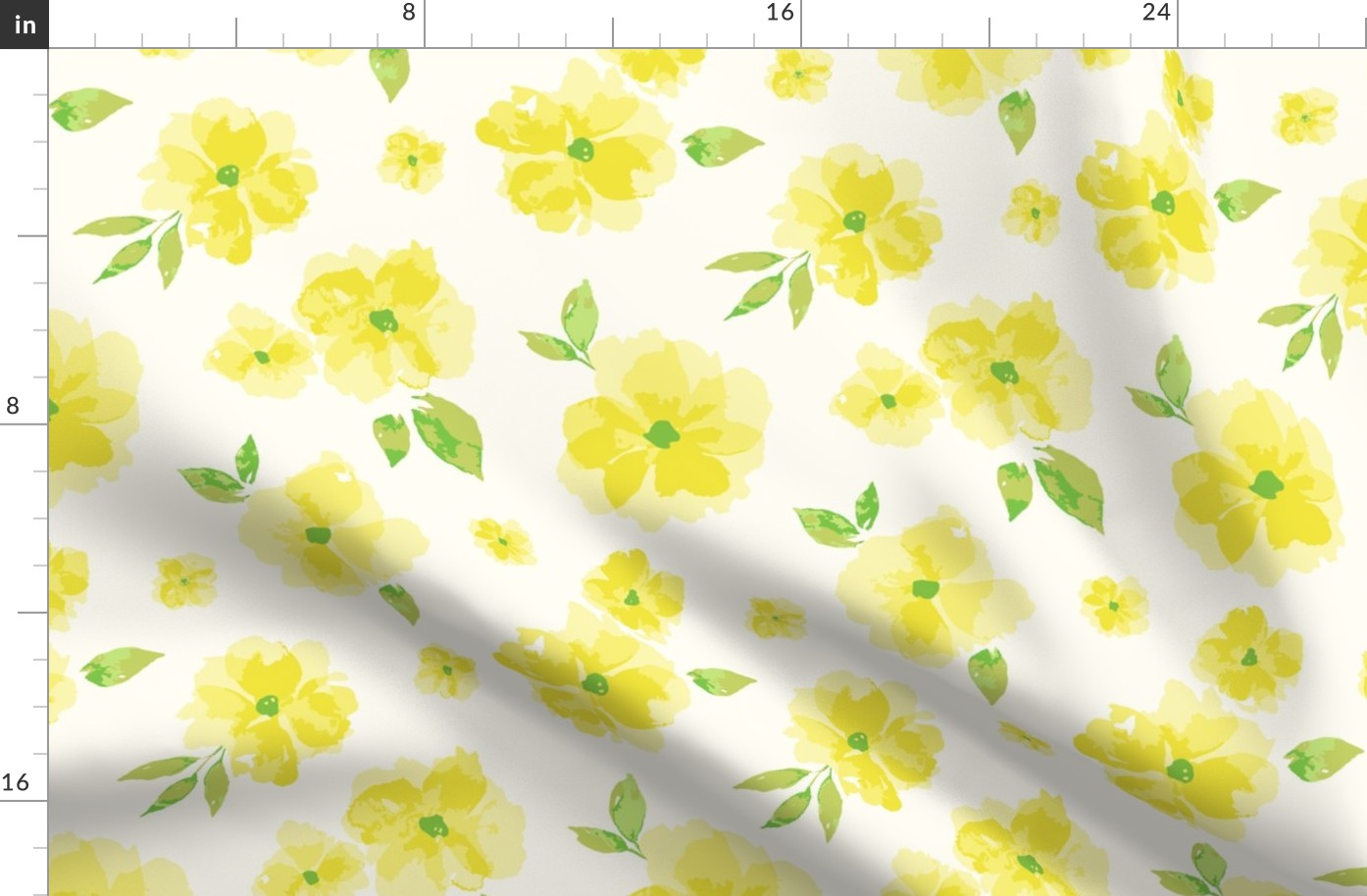 Lemon Watercolor floral