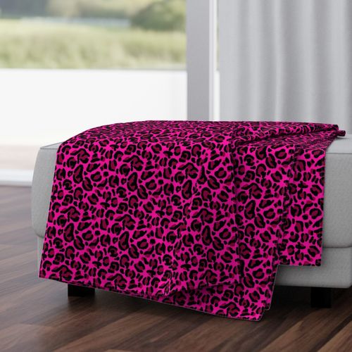 hot pink y2k aesthetic leopard print Fabric