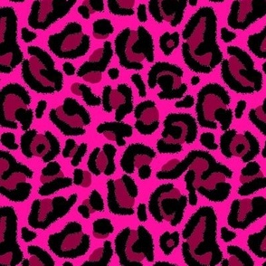 hot pink y2k aesthetic leopard print