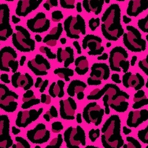 hot pink y2k aesthetic leopard print Fabric