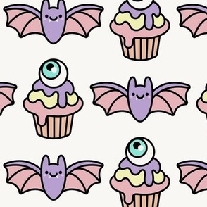 Eyeball Cupcake & Bat Halloween