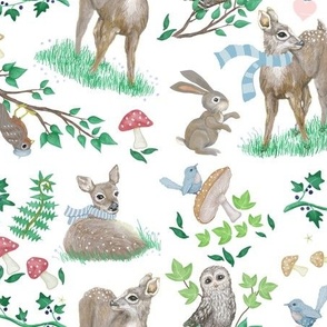 Woodland Fawns  Forest Friends