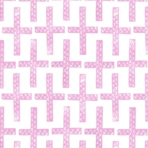 Criss Cross happy pink