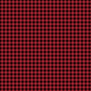 1/8"  black and red plaid -C21