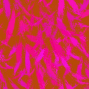 Abstract Hot Pink Magenta Burnt Orange
