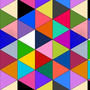 Harlequin Dreams #1 - black lines, multicoloured, large 