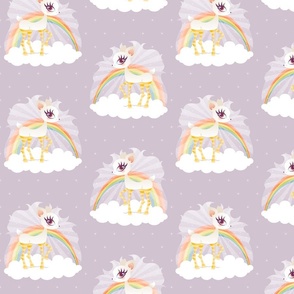 Pastel Rainbow Cloud Deeries - Large