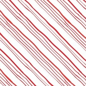 Wobbly Diagonal Candy Cane Stripes 4x4