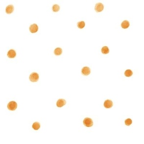 Orange Polka Dots On Off White 8x8 Nursery Polka Holiday Earth Tone Neutral Rustic