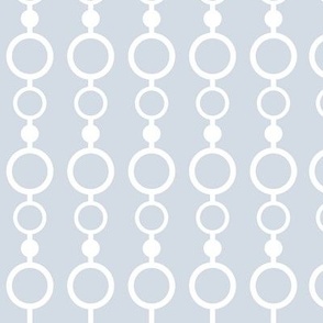 Circles and lines in white on a gray background