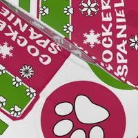 COCKER_SPANIEL_cut and sew Christmas Stocking