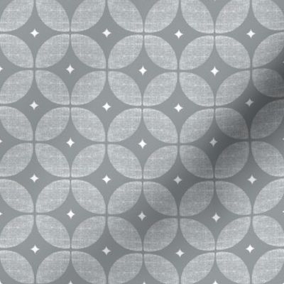 Gray Geometric Circle // Atomic Starburst // Mid century Modern Neutral wallpaper and fabric 