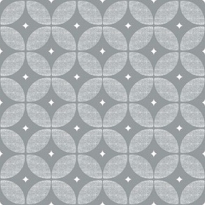 Gray Geometric Circle // Atomic Starburst // Mid century Modern Neutral wallpaper and fabric 