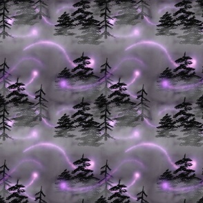 Misty Pixie Forest - Purple
