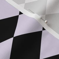 Large Harlequin Check in Lilac
