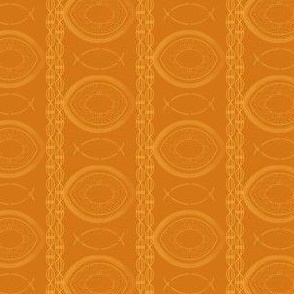 Vintage Decorative Circles - Saffron Yellow