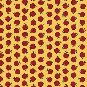 Red Delicious Apples on Yellow Small