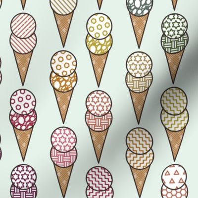 Rainbow Ice Cream-Mint