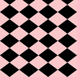 Small Harlequin Check in Pink