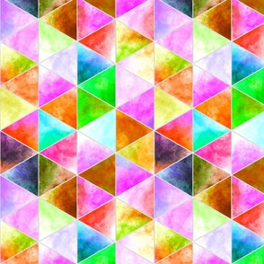 Rainbow Quartz Crystal Triangles