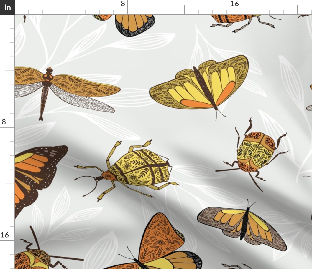 Retro Insects - Floral