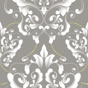 Contemporary Rococo on grey