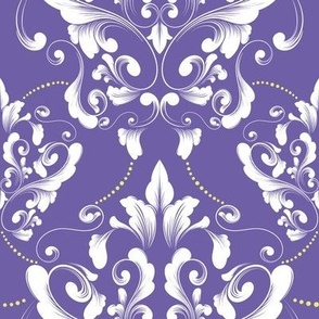 Contemporary Rococo on purple