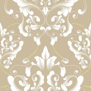 Contemporary Rococo on beige