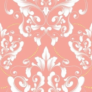 Contemporary Rococo on peach