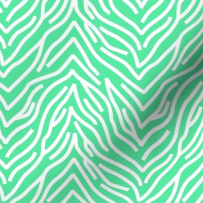 The minimalist geometric zebra  wild animal stripes abstract strokes design neon green white