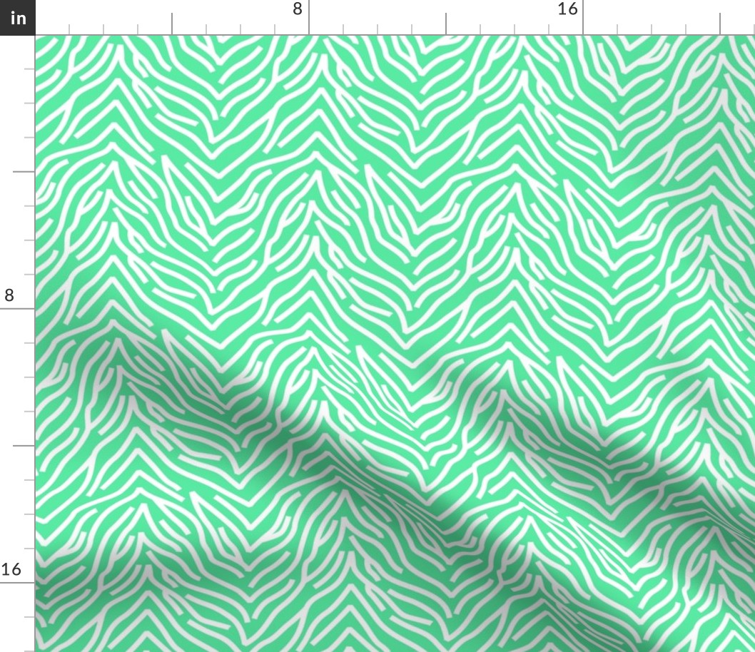 The minimalist geometric zebra  wild animal stripes abstract strokes design neon green white
