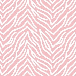 The minimalist geometric zebra  wild animal stripes abstract strokes design powder pink blush white