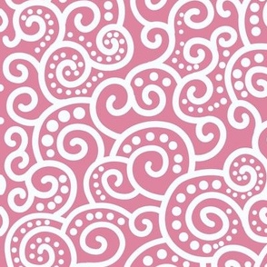 gingerbread pattern - pink