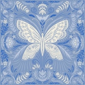 Ornate Butterfly - blue