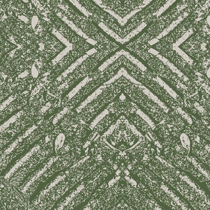 Tractors Tracks in Olive and Taupe