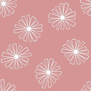 Pink Pyrex Daisies