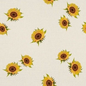 Sunflowers Linen Cream_Iveta Abolina