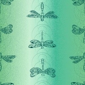 Dreamy Dragonflies on Green by artfulfreddy