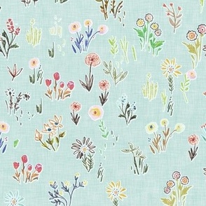 Field of Flowers (sky blue) MED 