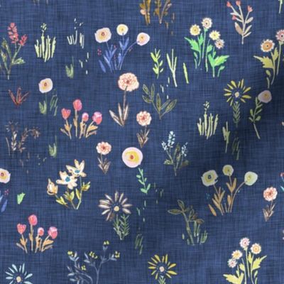 Field of Flowers  (royal blue) MED