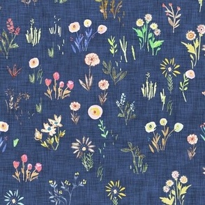 Field of Flowers  (royal blue) MED
