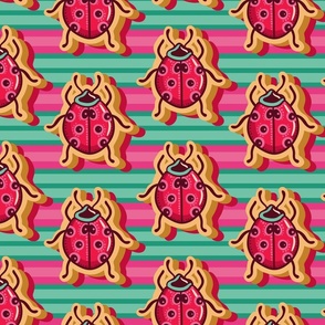 Retro Ladybugs_Laura Wayne Design