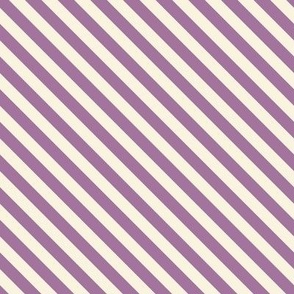 Diagonal Stripes in beige and purple