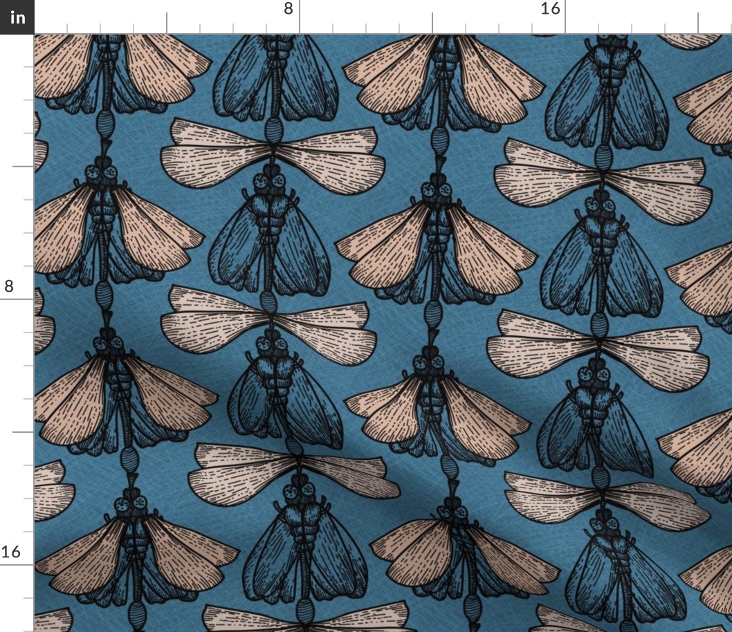 Retro Moths large 9in