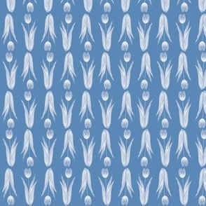 monochrome tulips (blue tones)