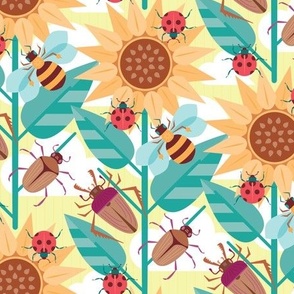 Retro Summer Bugs {medium size}